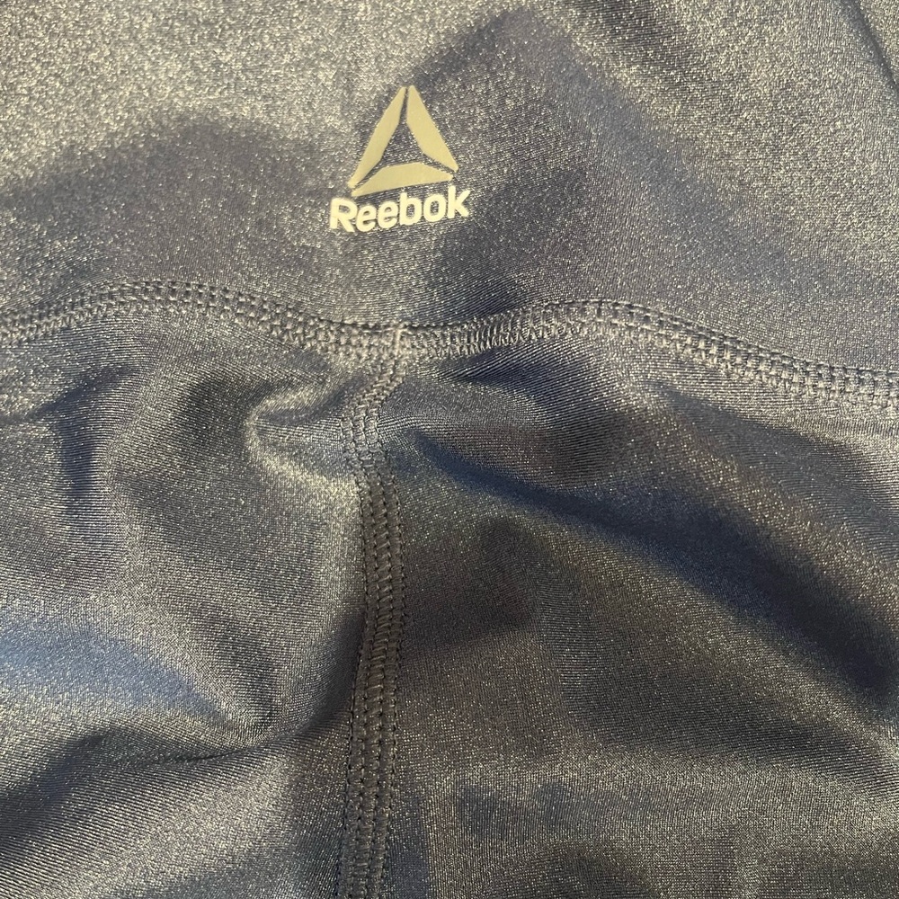Reebok CrossFit Women’s Blue Metallic High Rise Leggings Small - Picture 8 of 9